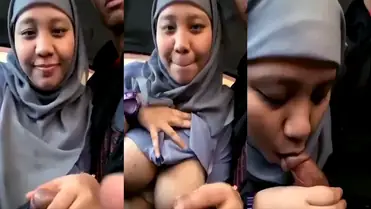 Bokep Jilbab Binor Sepong Kontol Tegang Nyepong