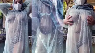 Tante Jilboobs Nakal Baju Transparan Outdoor