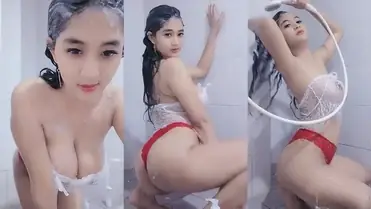 Uting Coklat Violine Live Mandi Mango Asyik